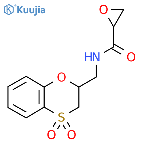 N-(4,4-dioxo-2,3-dihydro-1,4lambda6-benzoxathiin-2-yl)methyloxirane-2-carboxamide structure