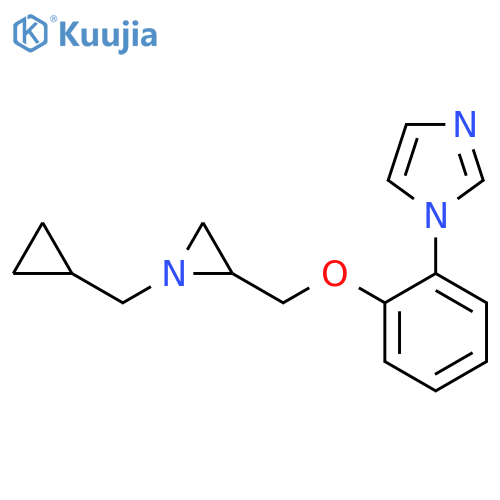 1-[2-[[1-(Cyclopropylmethyl)aziridin-2-yl]methoxy]phenyl]imidazole structure