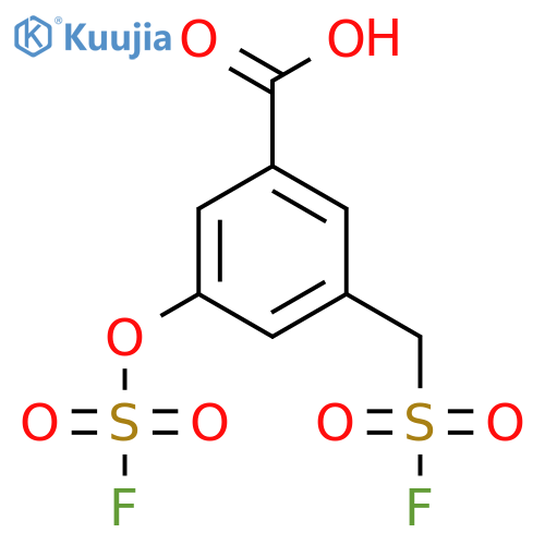 3-(fluorosulfonyl)methyl-5-(fluorosulfonyl)oxybenzoic acid structure
