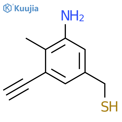 (3-Amino-5-ethynyl-4-methylphenyl)methanethiol structure