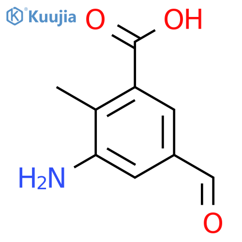 3-Amino-5-formyl-2-methylbenzoic acid structure