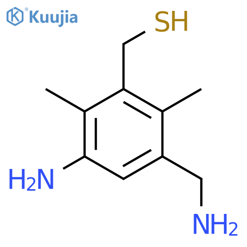 3-amino-5-(aminomethyl)-2,6-dimethylphenylmethanethiol structure