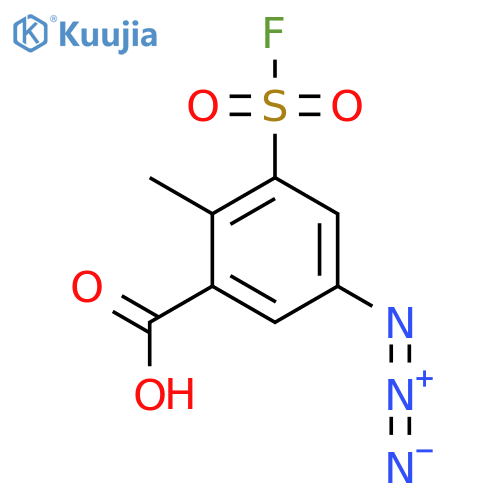 5-Azido-3-(fluorosulfonyl)-2-methylbenzoic acid structure