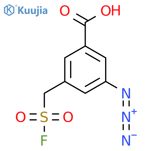 3-azido-5-(fluorosulfonyl)methylbenzoic acid structure