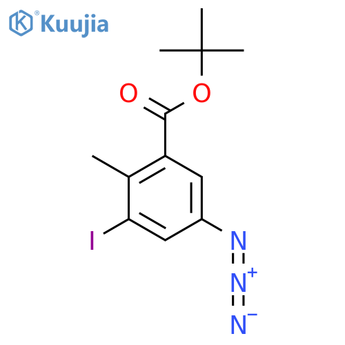 Tert-butyl 5-azido-3-iodo-2-methylbenzoate structure