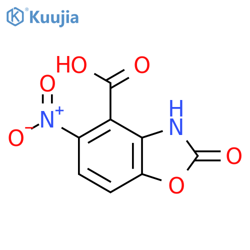 5-nitro-2-oxo-2,3-dihydro-1,3-benzoxazole-4-carboxylic acid structure