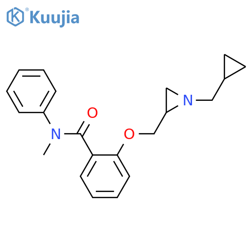 2-[[1-(Cyclopropylmethyl)aziridin-2-yl]methoxy]-N-methyl-N-phenylbenzamide structure