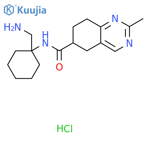 N-1-(aminomethyl)cyclohexyl-2-methyl-5,6,7,8-tetrahydroquinazoline-6-carboxamide hydrochloride structure