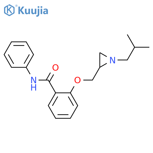 2-[[1-(2-Methylpropyl)aziridin-2-yl]methoxy]-N-phenylbenzamide structure