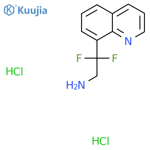 2,2-difluoro-2-(quinolin-8-yl)ethan-1-amine dihydrochloride structure