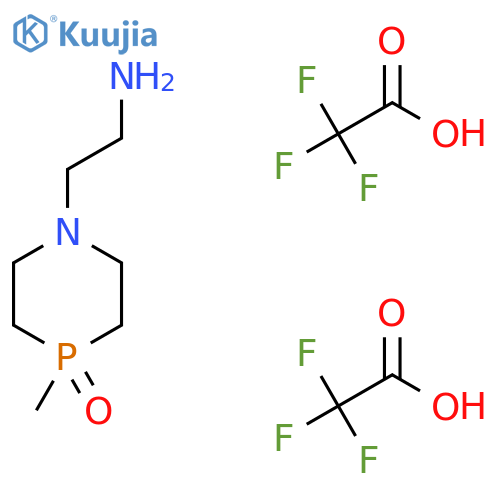 1-(2-aminoethyl)-4-methyl-1,4lambda5-azaphosphinan-4-one, bis(trifluoroacetic acid) structure