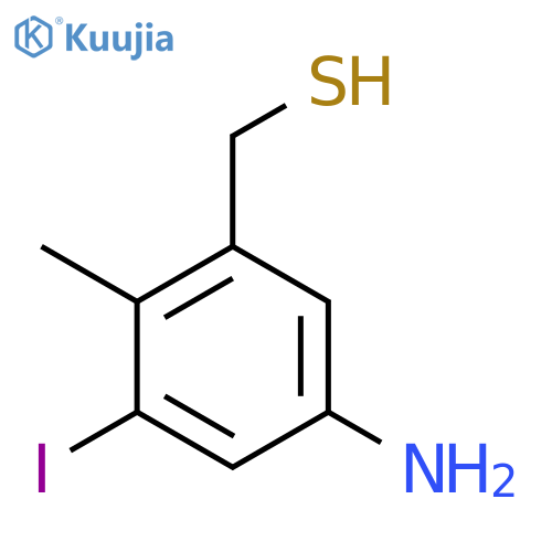 (5-Amino-3-iodo-2-methylphenyl)methanethiol structure