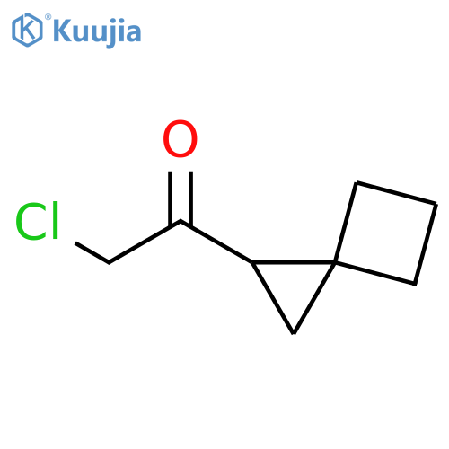 2-Chloro-1-spiro[2.3]hexan-2-ylethanone structure