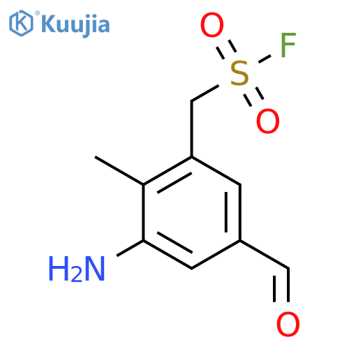 (3-Amino-5-formyl-2-methylphenyl)methanesulfonyl fluoride structure