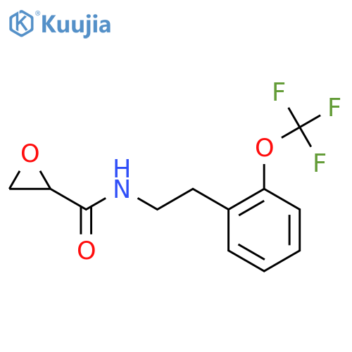 N-{2-2-(trifluoromethoxy)phenylethyl}oxirane-2-carboxamide structure