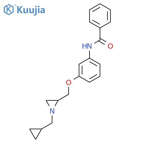 N-(3-{[1-(cyclopropylmethyl)aziridin-2-yl]methoxy}phenyl)benzamide structure