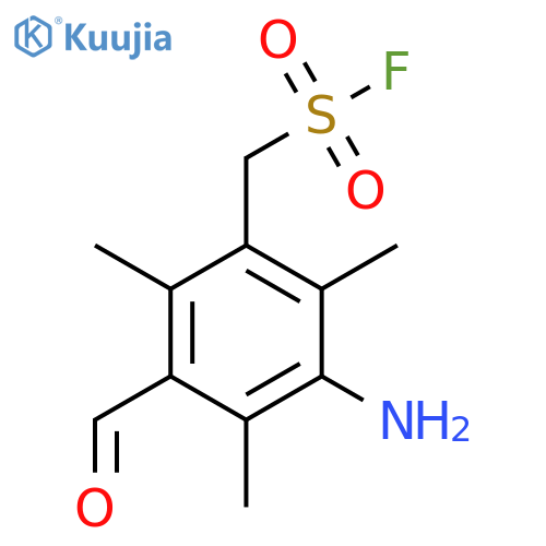 (3-Amino-5-formyl-2,4,6-trimethylphenyl)methanesulfonyl fluoride structure