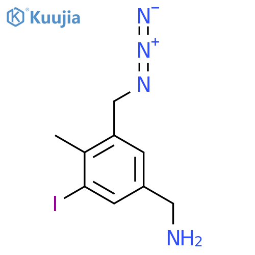 1-3-(azidomethyl)-5-iodo-4-methylphenylmethanamine structure