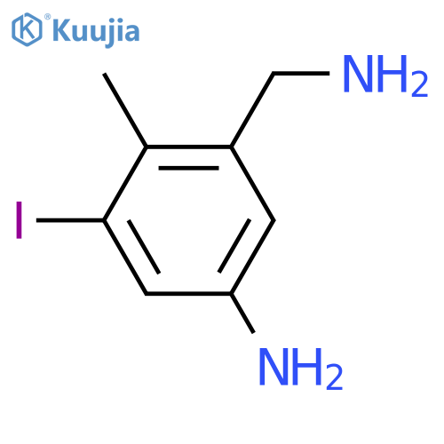 3-(Aminomethyl)-5-iodo-4-methylaniline structure