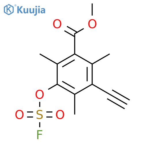 methyl 3-ethynyl-5-(fluorosulfonyl)oxy-2,4,6-trimethylbenzoate structure