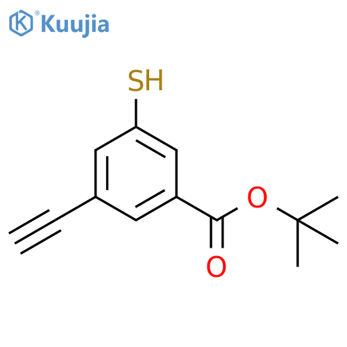 Tert-butyl 3-ethynyl-5-sulfanylbenzoate structure