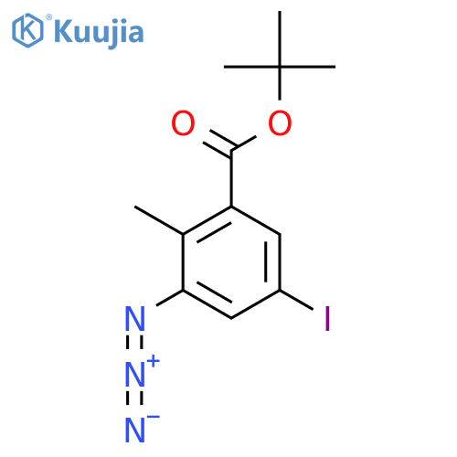 Tert-butyl 3-azido-5-iodo-2-methylbenzoate structure