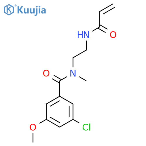 N-{2-1-(3-chloro-5-methoxyphenyl)-N-methylformamidoethyl}prop-2-enamide structure