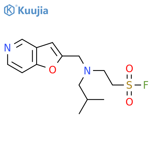2-[Furo[3,2-c]pyridin-2-ylmethyl(2-methylpropyl)amino]ethanesulfonyl fluoride structure