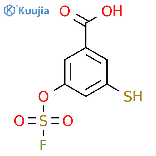 3-(fluorosulfonyl)oxy-5-sulfanylbenzoic acid structure