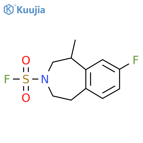 8-fluoro-1-methyl-2,3,4,5-tetrahydro-1H-3-benzazepine-3-sulfonyl fluoride structure