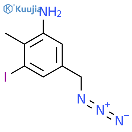 5-(Azidomethyl)-3-iodo-2-methylaniline structure