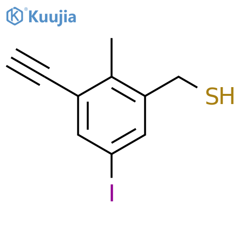 (3-Ethynyl-5-iodo-2-methylphenyl)methanethiol structure