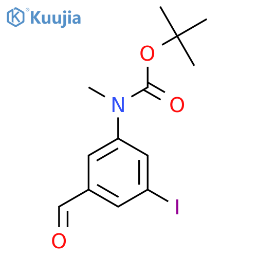 tert-butyl N-(3-formyl-5-iodophenyl)-N-methylcarbamate structure