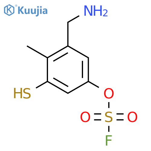 3-(Aminomethyl)-4-methyl-5-sulfanylphenyl sulfurofluoridate structure