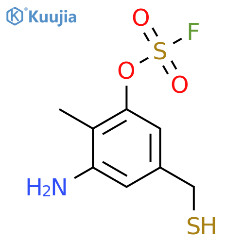 3-Amino-2-methyl-5-(sulfanylmethyl)phenyl sulfurofluoridate structure