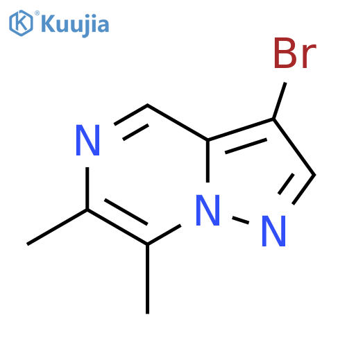 3-bromo-6,7-dimethylpyrazolo1,5-apyrazine structure