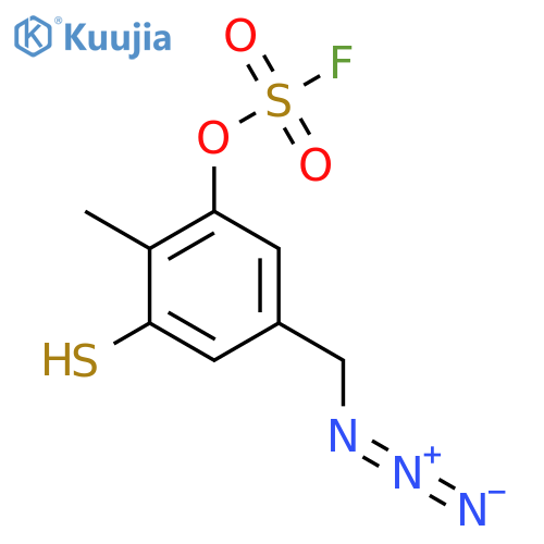 5-(Azidomethyl)-2-methyl-3-sulfanylphenyl sulfurofluoridate structure