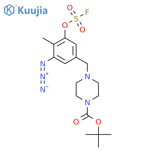 Tert-butyl 4-({3-azido-5-[(fluorosulfonyl)oxy]-4-methylphenyl}methyl)piperazine-1-carboxylate structure