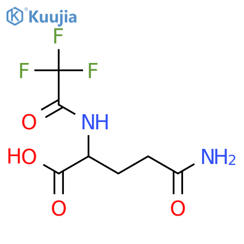 (2S)-4-carbamoyl-2-(trifluoroacetamido)butanoic acid structure