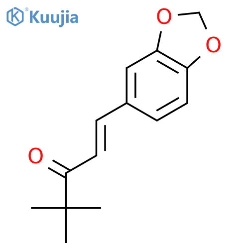 1-(3,4-Methylenedioxyphenyl)-4,4-dimethyl-pent-1-en-3-one structure