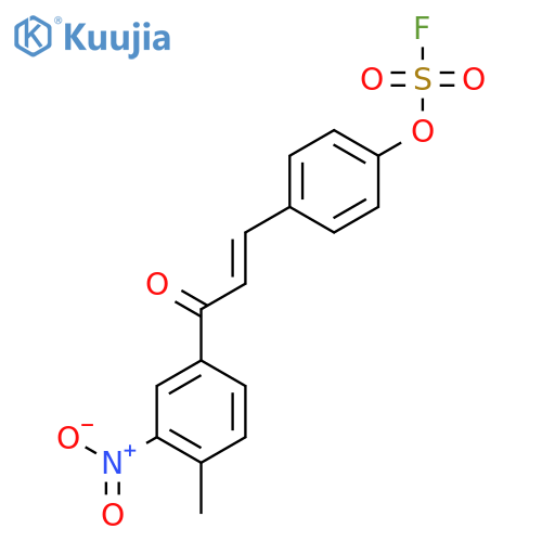 4-[(E)-3-(4-Fluorosulfonyloxyphenyl)prop-2-enoyl]-1-methyl-2-nitrobenzene structure