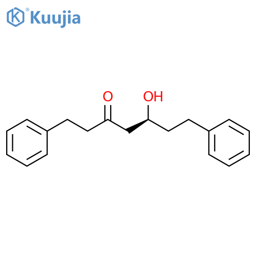 3-Heptanone,5-hydroxy-1,7-diphenyl-, (5S)- structure