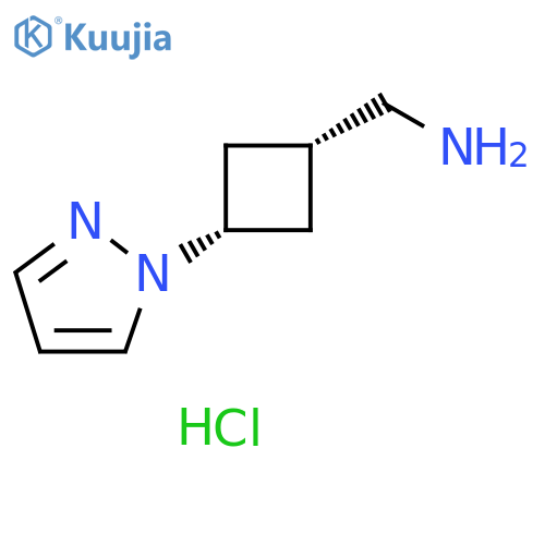 1-[(1s,3s)-3-(1H-pyrazol-1-yl)cyclobutyl]methanam
ine dihydrochloride structure