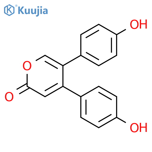 4,5-bis(4-hydroxyphenyl)-2H-pyran-2-one structure