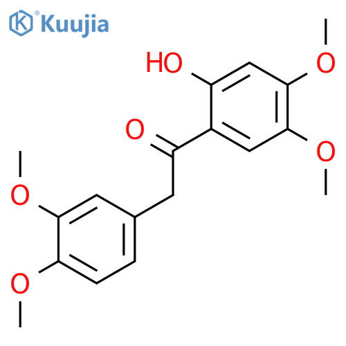 Ethanone, 2-(3,4-dimethoxyphenyl)-1-(2-hydroxy-4,5-dimethoxyphenyl)- structure