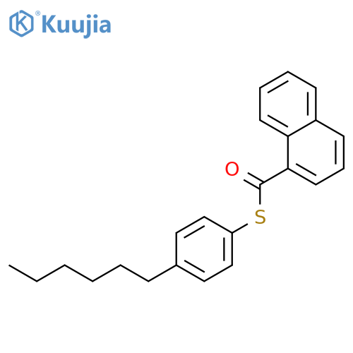 1-Naphthalenecarbothioic acid, S-(4-hexylphenyl) ester structure