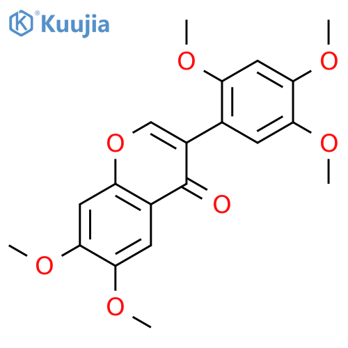 4H-1-Benzopyran-4-one, 6,7-dimethoxy-3-(2,4,5-trimethoxyphenyl)- structure