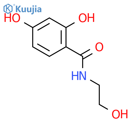 2,4-Dihydroxy-N-(2-hydroxyethyl)benzamide structure