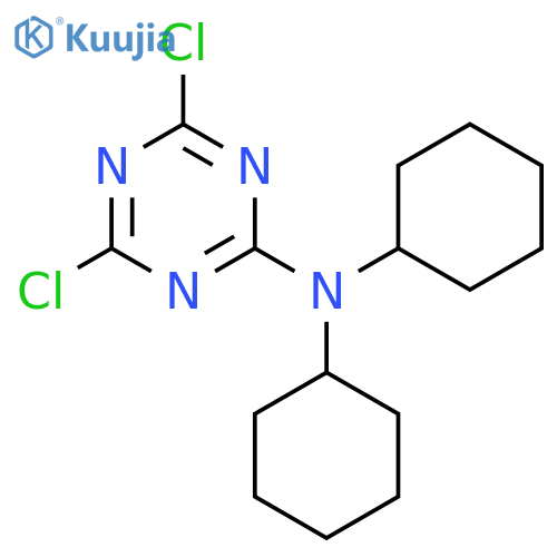 1,3,5-Triazin-2-amine, 4,6-dichloro-N,N-dicyclohexyl- structure