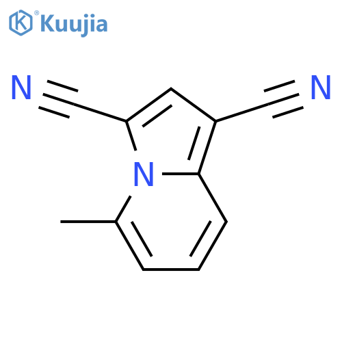 5-methyl-1,3-Indolizinedicarbonitrile structure